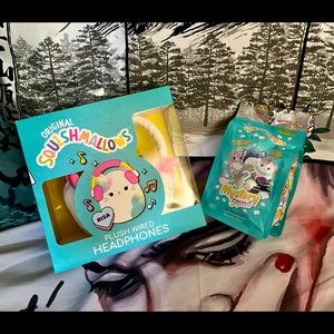 Squishmallow Bundle-Wired Headphones & Scented Mystery Squad-Series 2